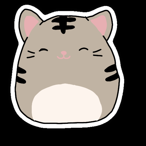 Cat Squishmallow' Sticker